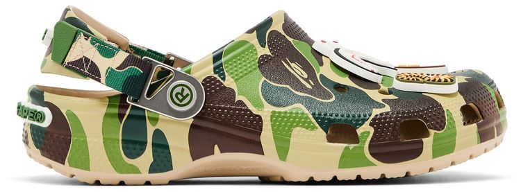 BAPE x Classic Clog ABC Camo   Green