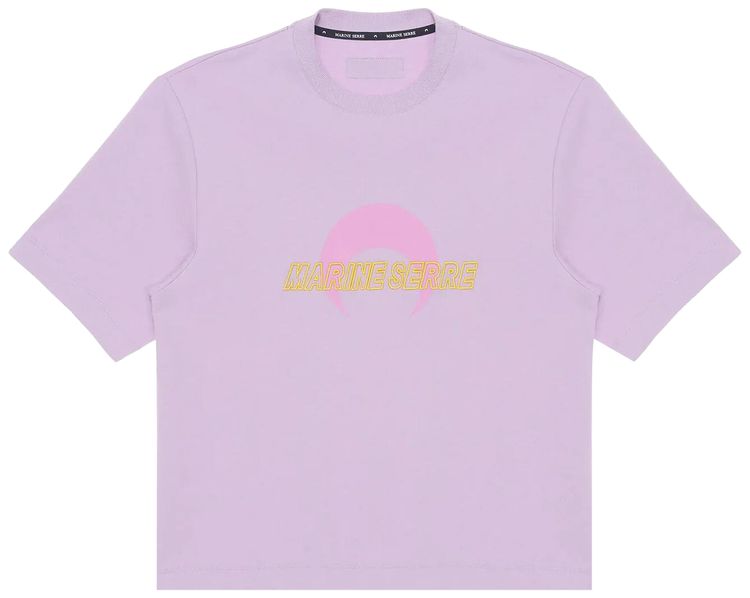 Marine Serre Sport Jersey Loose Fit T Shirt Sweet Lilac