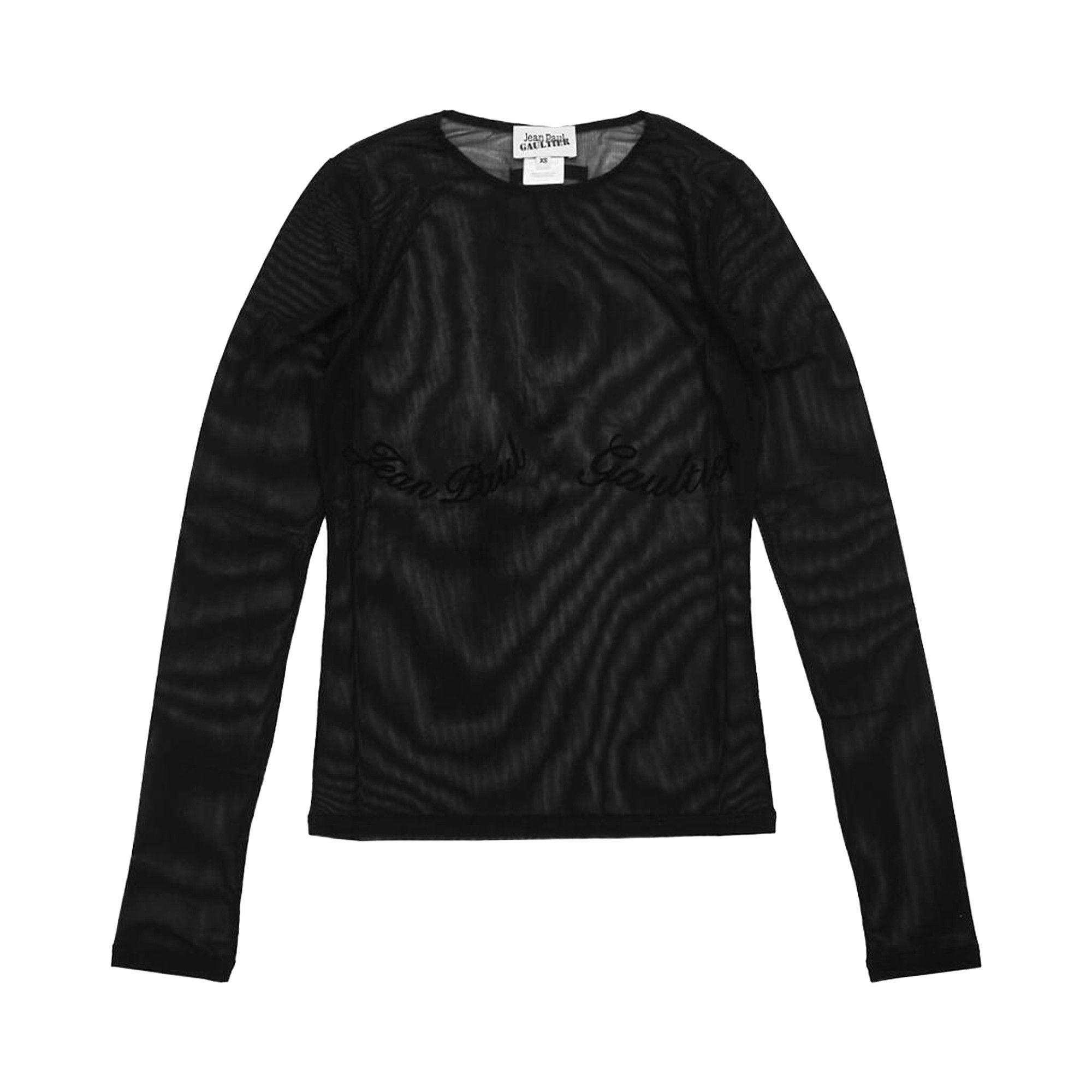 Tシャツ・カットソー JEAN PAUL GAULTIER Women Tops 25 33 F TO263I T005 Black Buy Jean Paul Gaultier Mesh Long-Sleeve Top 'Black' - 25 33