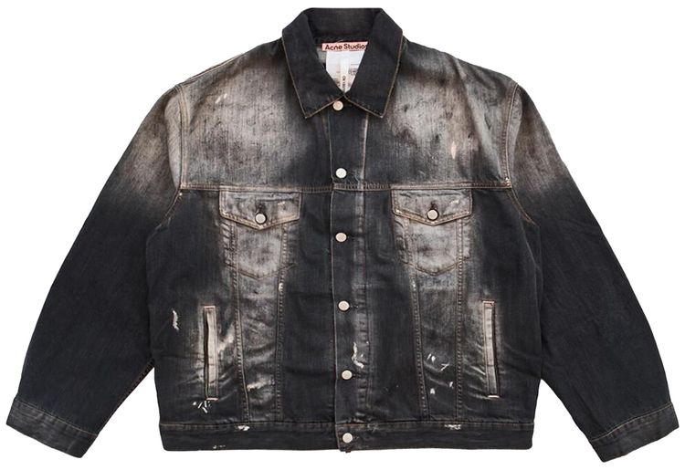 Acne Studios Oversized Denim Jacket Black