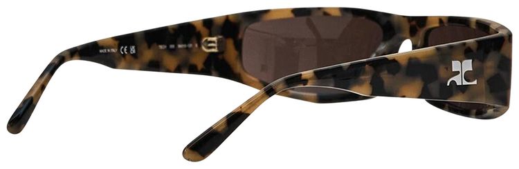 Courreges Tech Sunglasses HavanaBlack