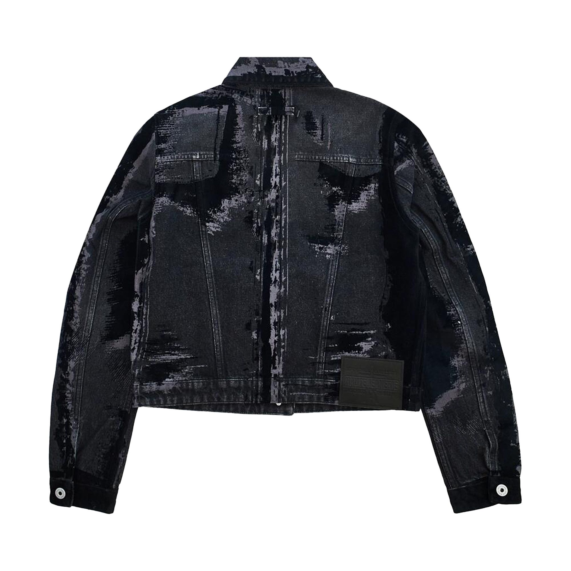 Buy Jean Paul Gaultier Flocked Denim Jacket 'Black' - 25 33 F