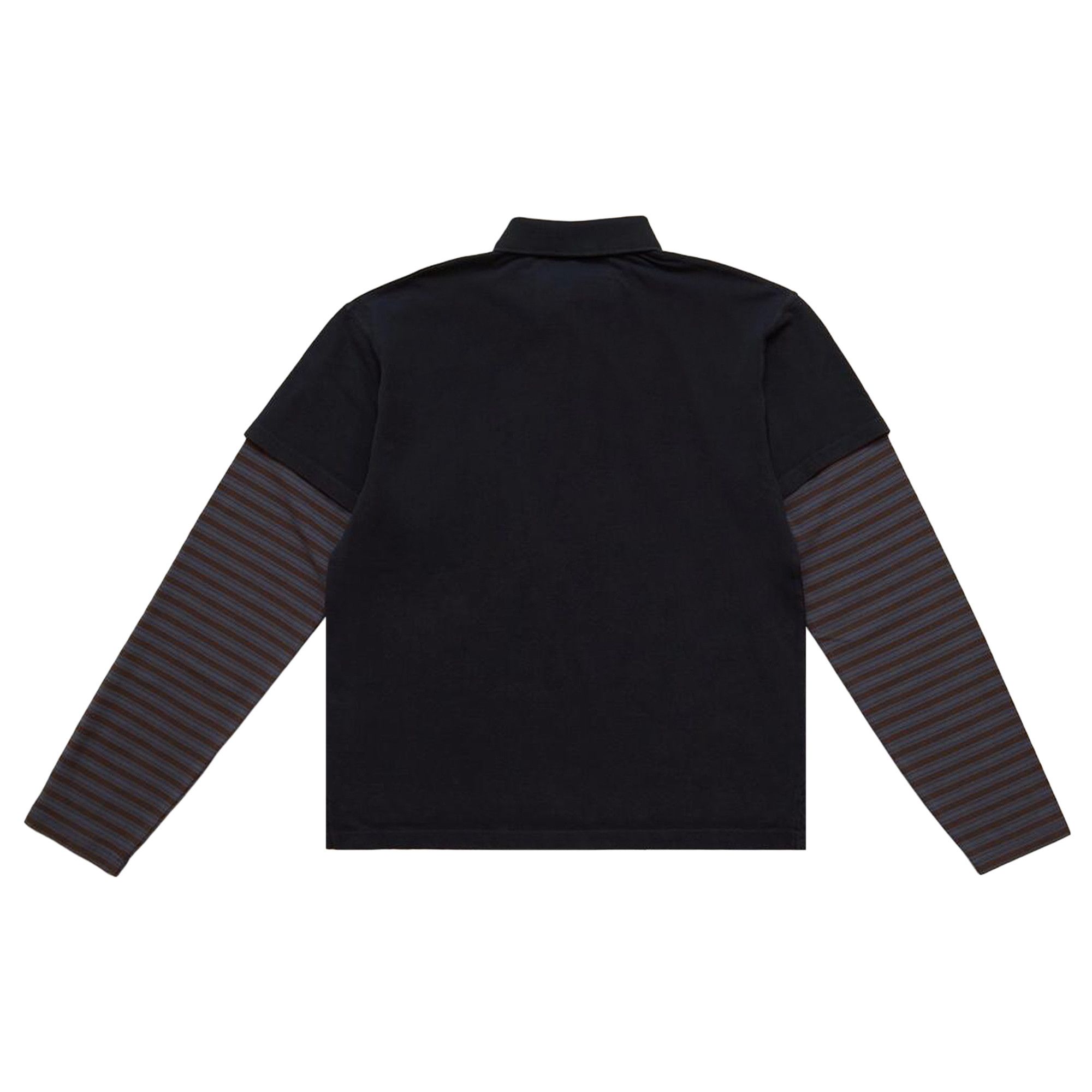 Buy ERL Double Sleeve Polo T-Shirt 'Black' - ERL10T035 BLAC