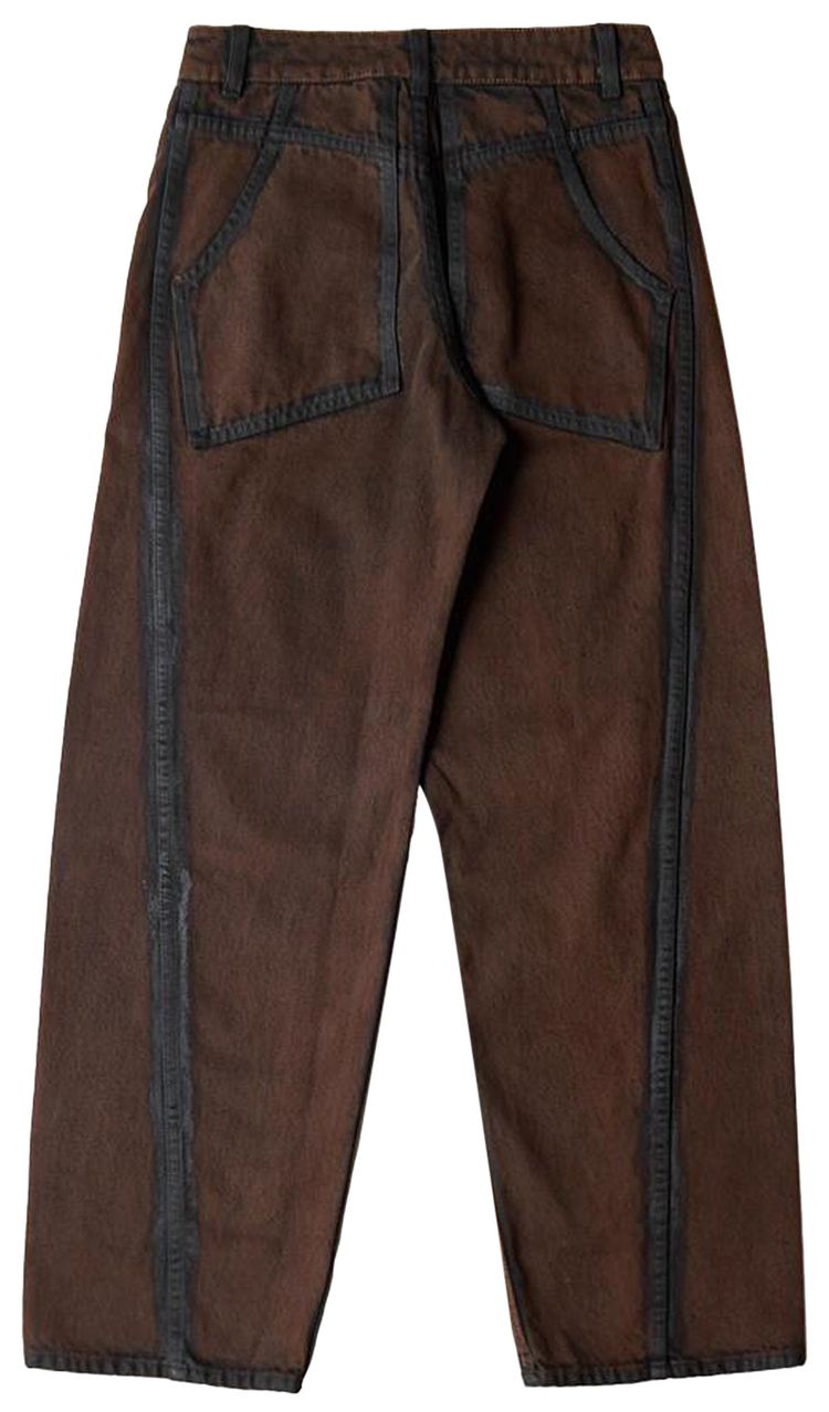 Eckhaus Latta Outline Bend Jean Brown