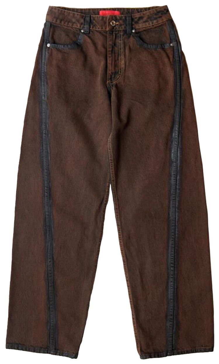 Eckhaus Latta Outline Bend Jean Brown