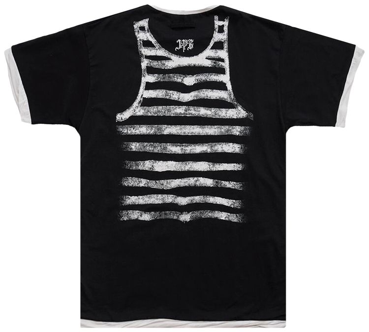 Jean Paul Gaultier Tattoo Poem T Shirt Black