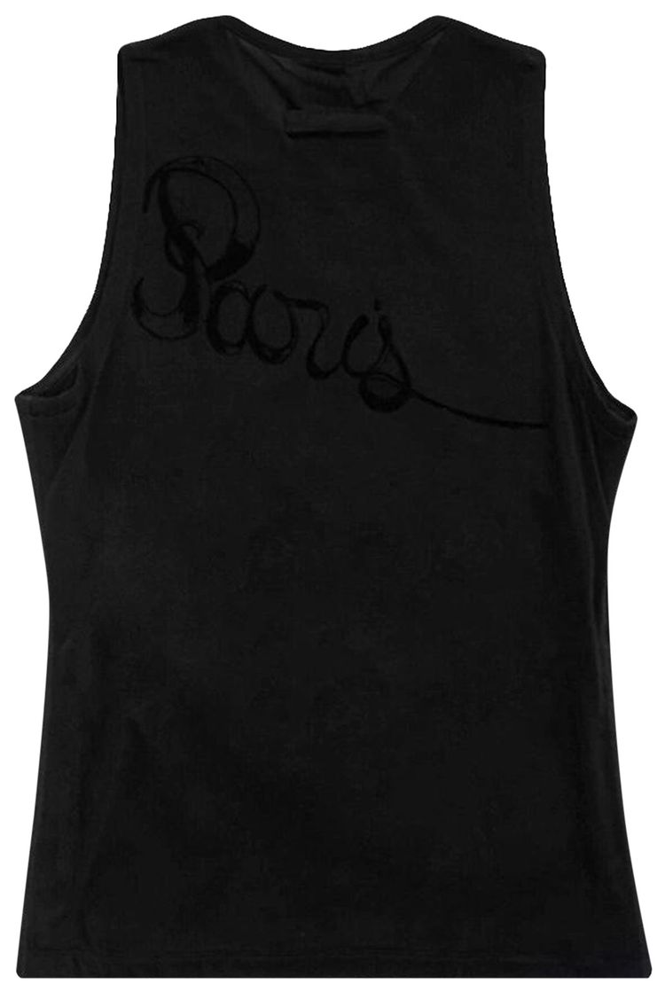 Jean Paul Gaultier Tattoo Ruban Tank Top Black