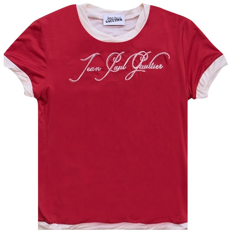 Jean Paul Gaultier Tattoo T Shirt Red