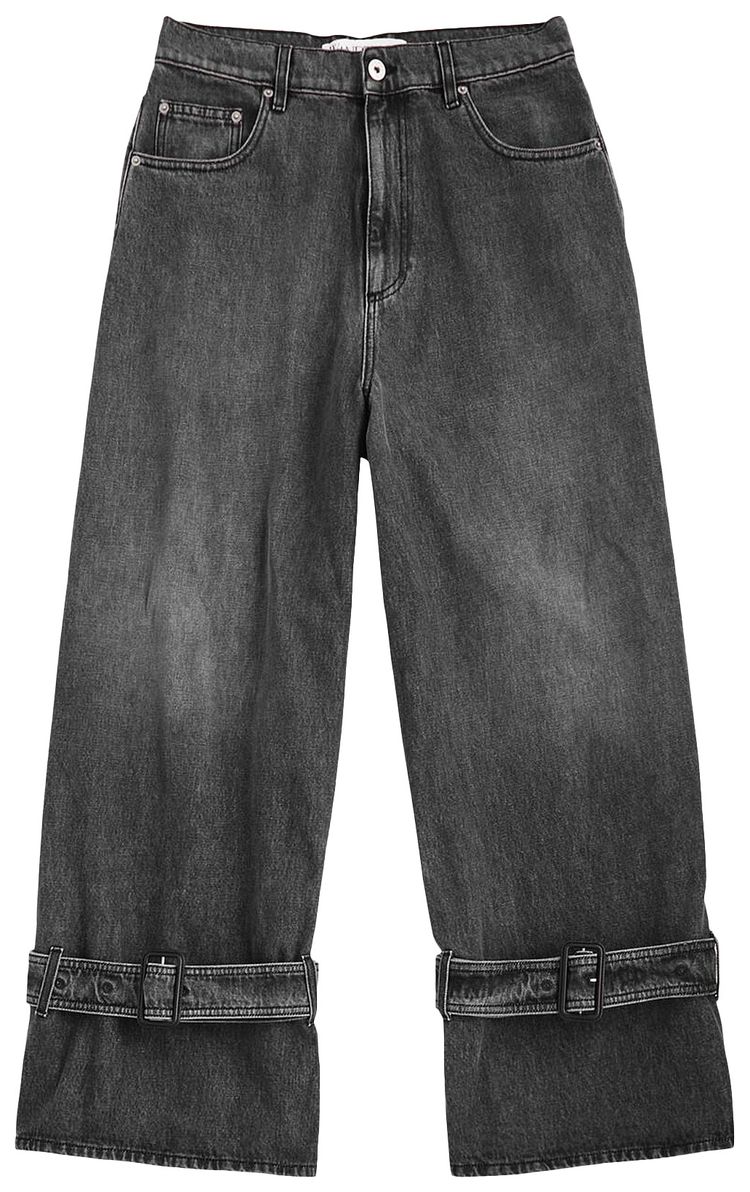 JW Anderson Buckled Cuff Jeans Grey