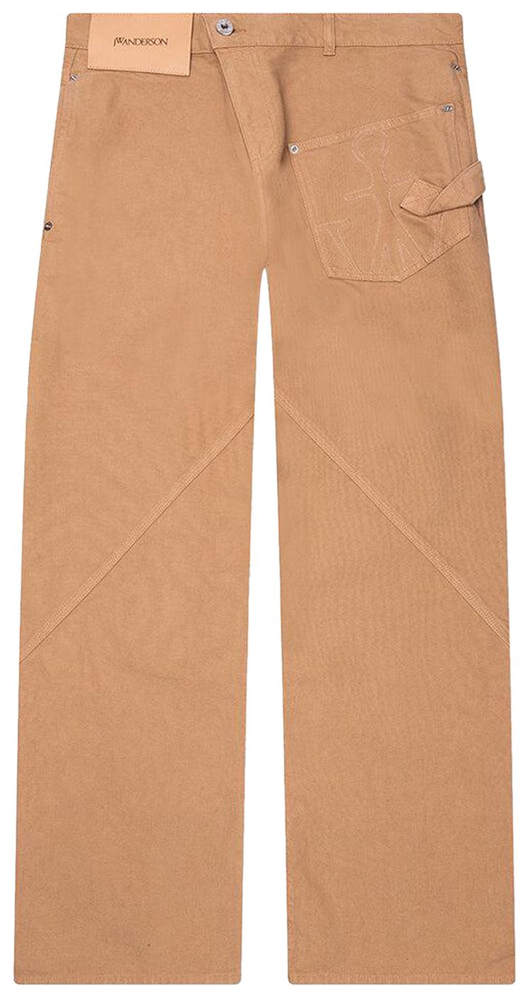 JW Anderson Twisted Workwear Trousers Natural