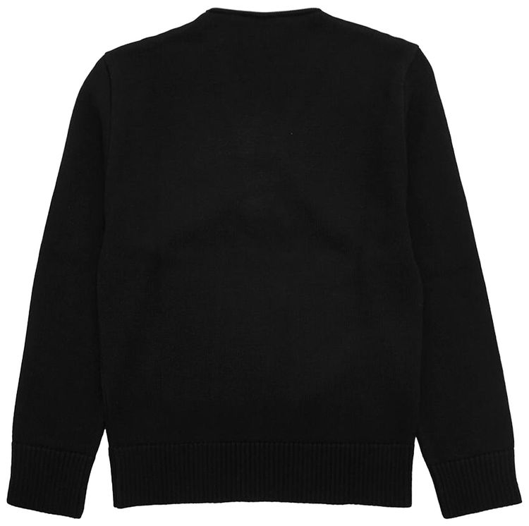 Courreges Zipped Wool Sweater Black
