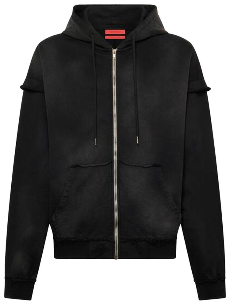 KUSIKOHC Distressed Hoodie Black