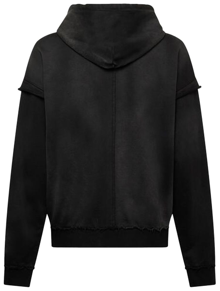 KUSIKOHC Distressed Hoodie Black