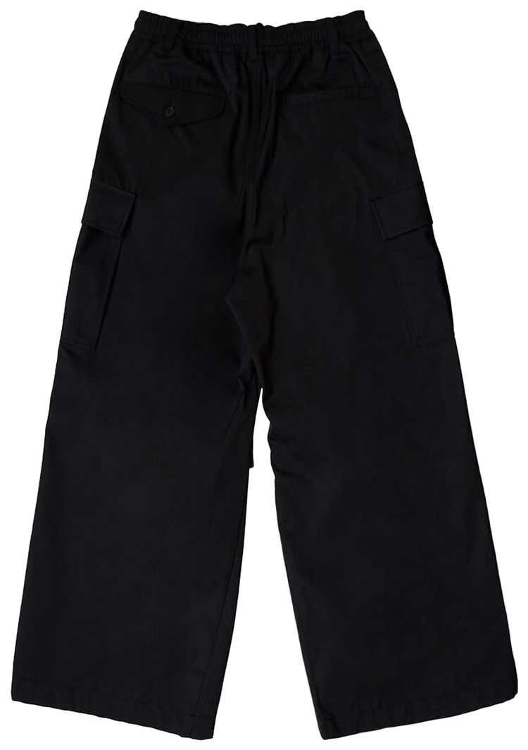 Marni Taffeta Wide Leg Cargo Pants Black