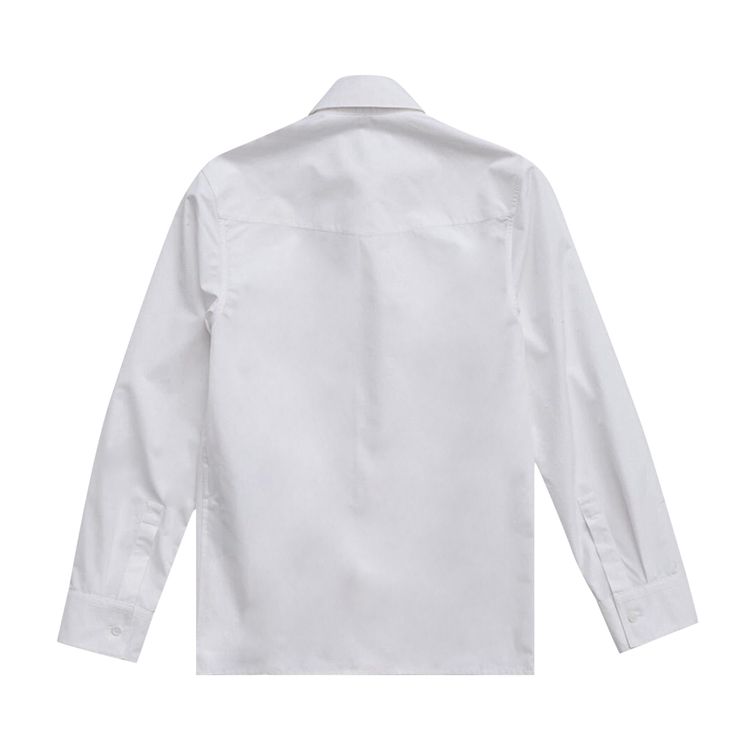 Jil Sander Poplin Shirt With Tie White