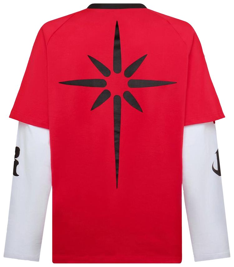 KUSIKOHC Baseball Long Sleeve Polo Red