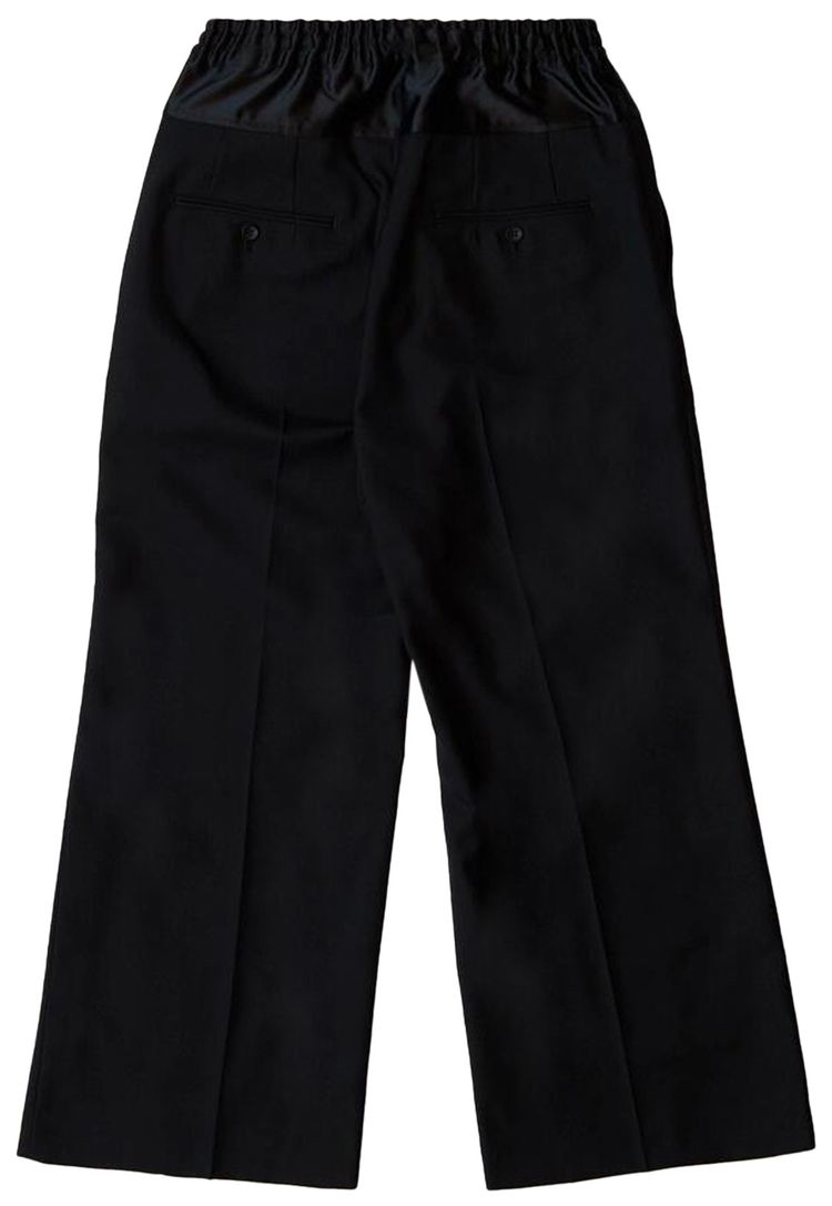 Junya Watanabe MAN Wool Trousers With Denim Panel Black