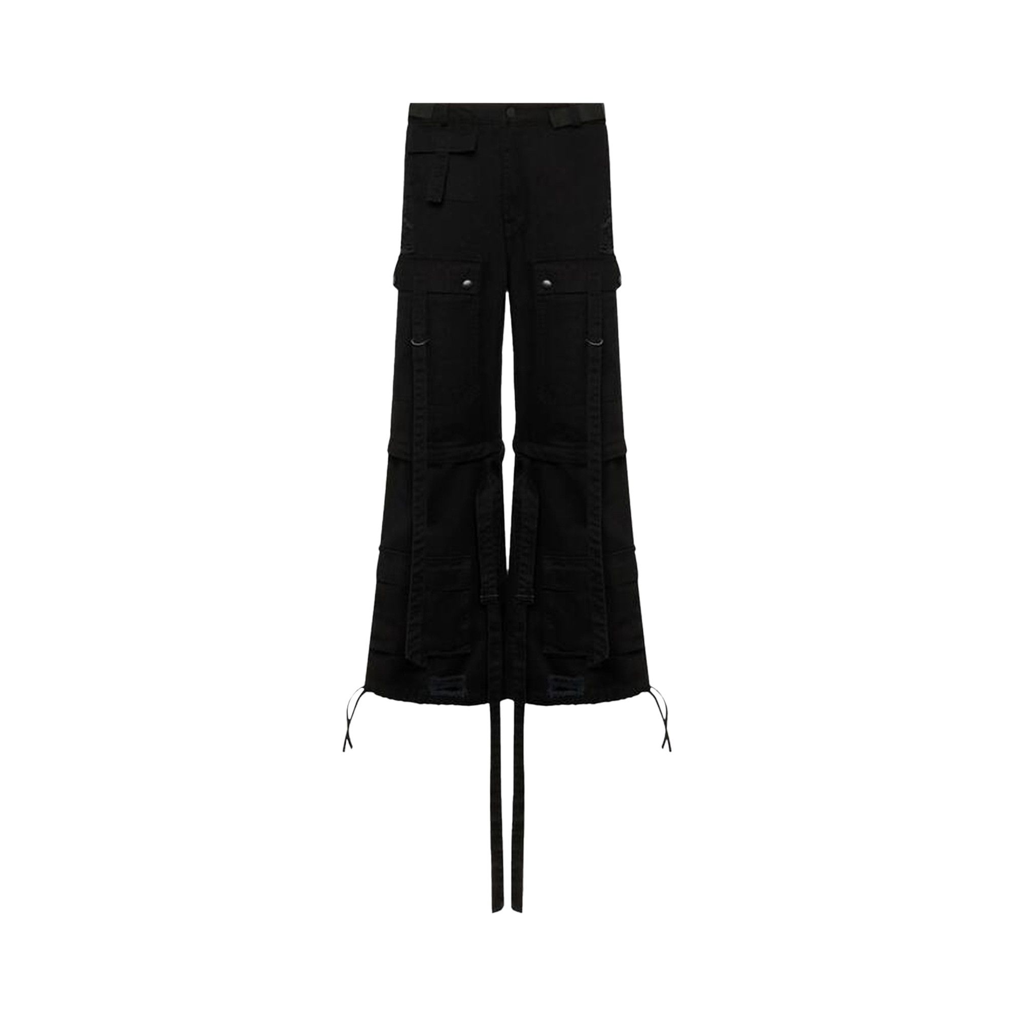 Buy KUSIKOHC Straps Cargo Pants 'Black' - KUS5PT932CN TR875