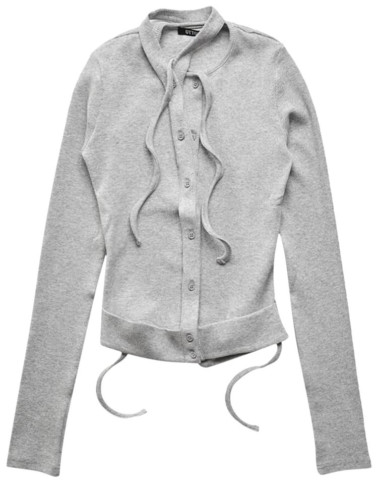 Ottolinger Double Closure Rib Cardigan Grey