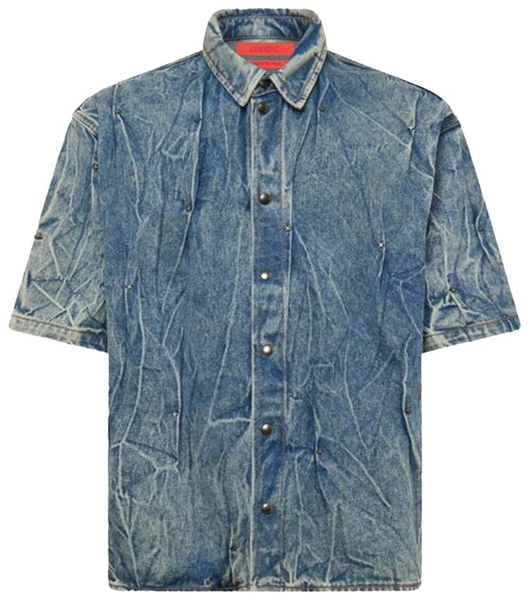 KUSIKOHC Multi Rivet Shirt Blue