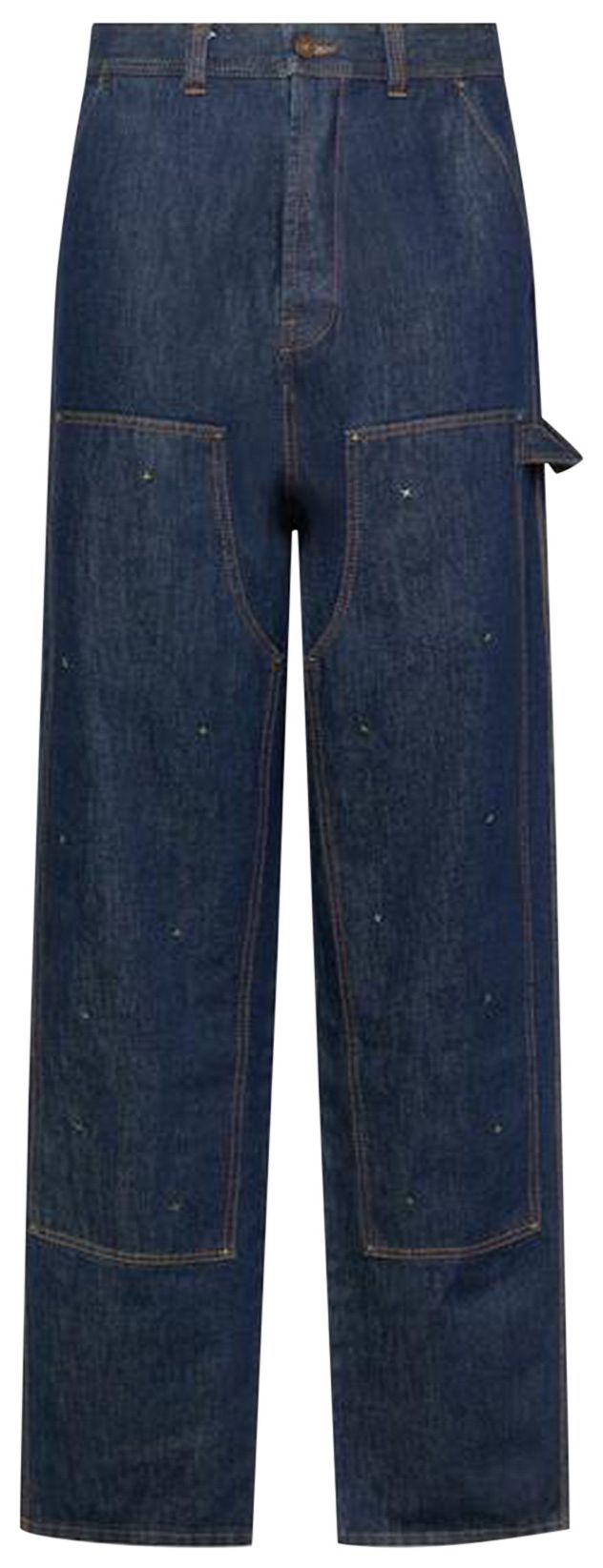 KUSIKOHC Workwear Multi Rivet Denim Pants Blue