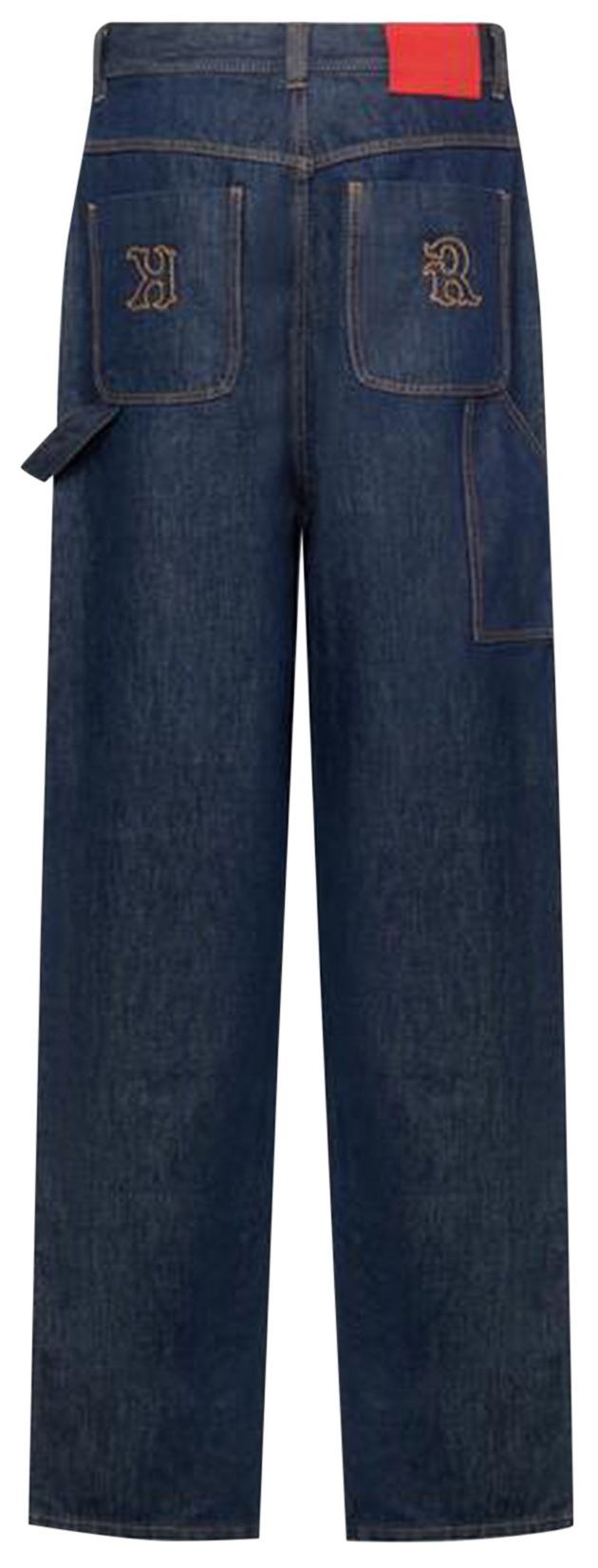 KUSIKOHC Workwear Multi Rivet Denim Pants Blue