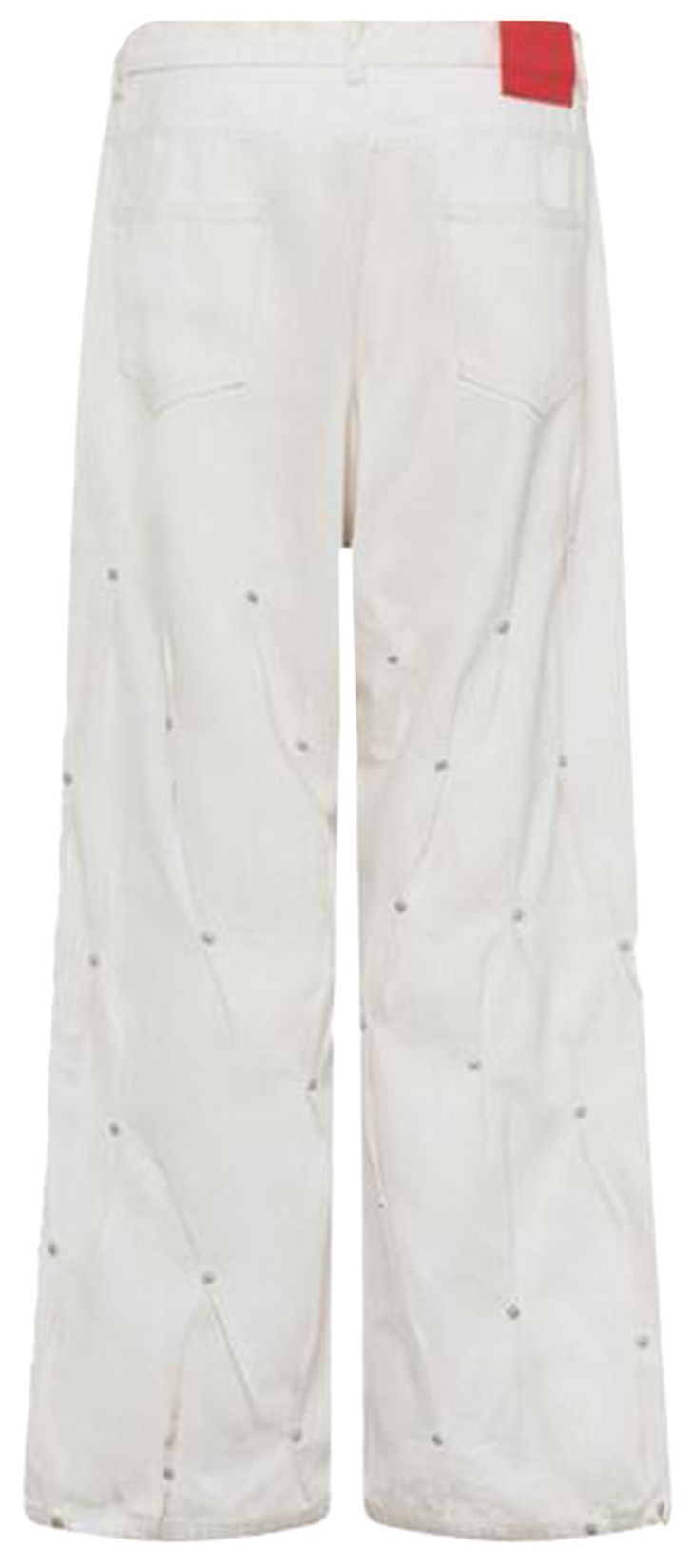 KUSIKOHC Multirivet Burnt Pants White