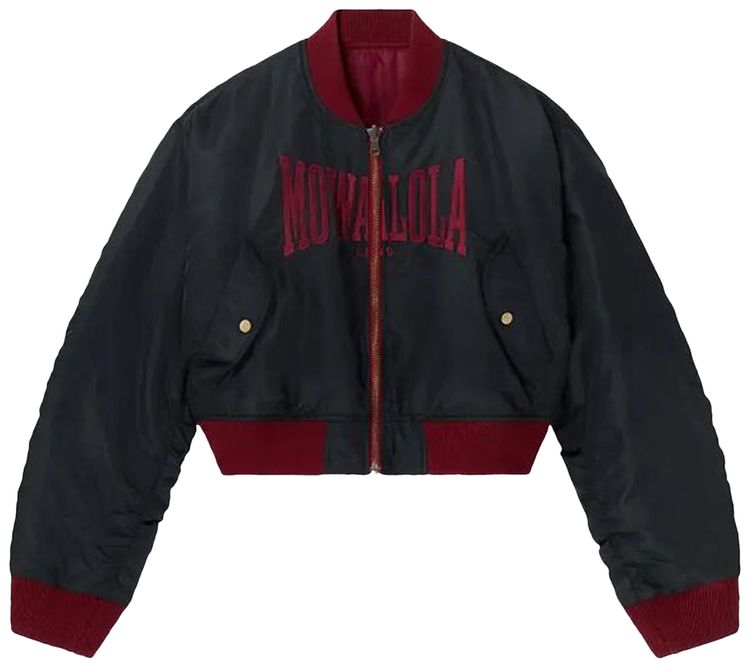 Mowalola Tyson Reversible Bomber Jacket Black