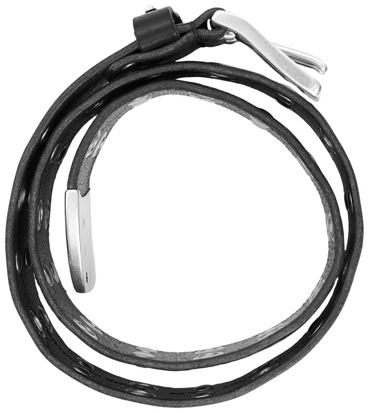 Our Legacy Studded Double Tongue Belt Black