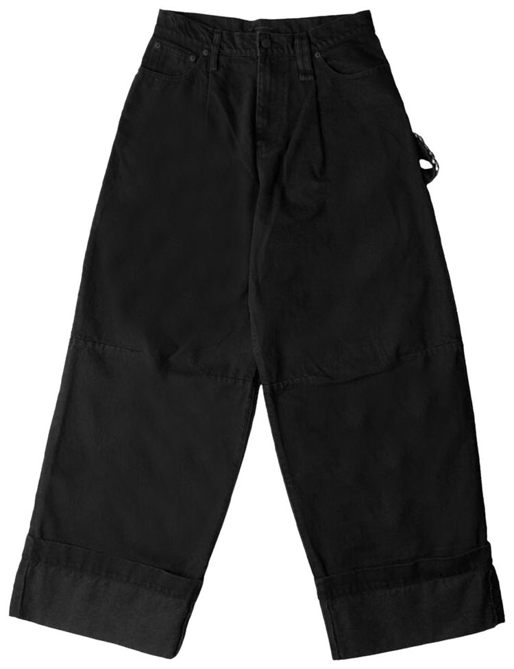 Simone Rocha Ruffle Frill Long Sleeve T Shirt Black