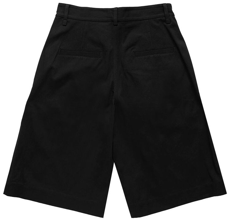 Song for the Mute Metal Bead Single Pleated Shorts Black