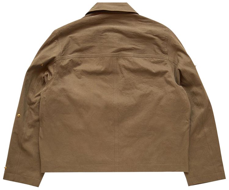 Song for the Mute Metal Bead Crop Patch Pocket Jacket Natural