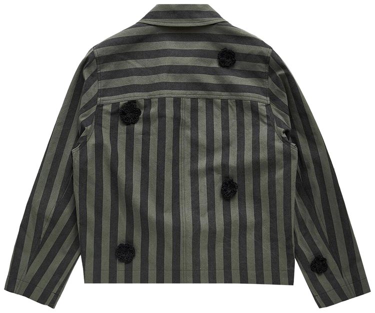 Song for the Mute Daisy Crop Patch Pocket Jacket Green