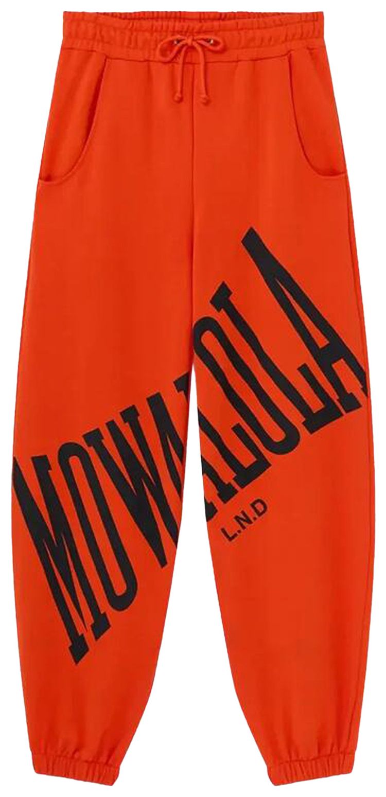 Mowalola Stamp Joggers Orange
