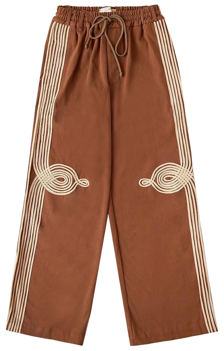 Song for the Mute Applique Relaxed Lounge Pant Brown