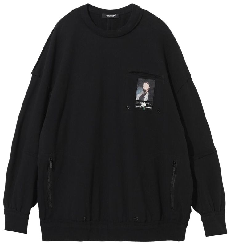 Undercover Patch Detail Sweatshirt Black