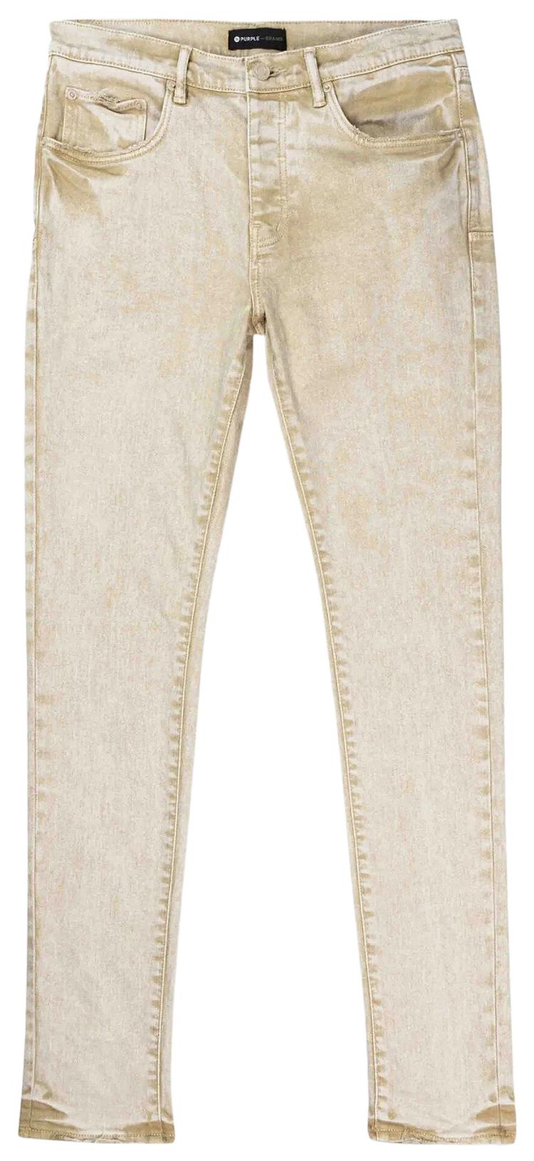 PURPLE BRAND Low Rise Skinny Jeans Khaki