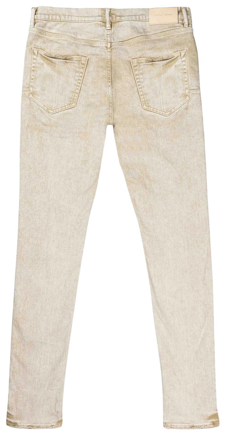 PURPLE BRAND Low Rise Skinny Jeans Khaki