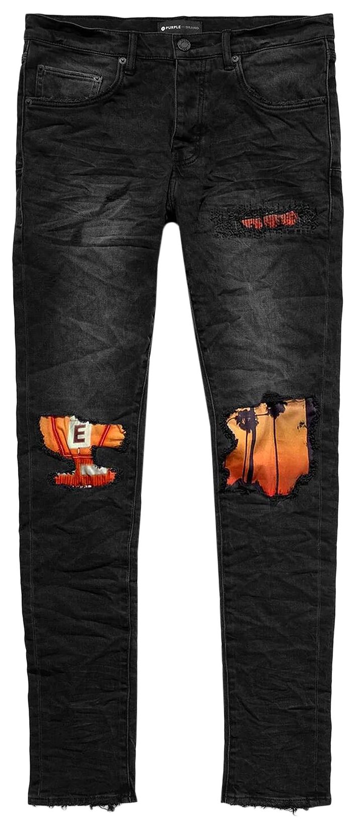 PURPLE BRAND x Blue Sky Inn Low Rise Skinny Jeans Black