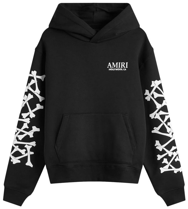 Amiri Bones Stacked Hoodie Black