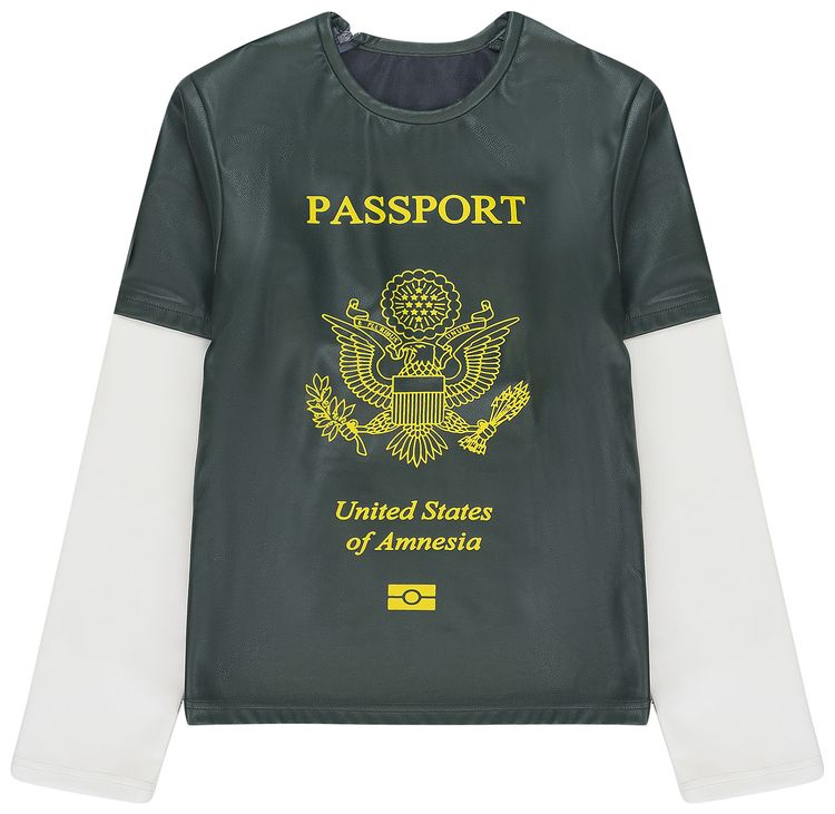 Mowalola Passport T Shirt Green
