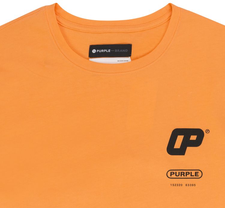 PURPLE BRAND Clean Jersey Short Sleeve Tee Orange