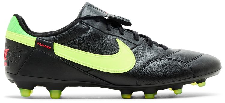 Nike Premier 3 Low FG Black Green Strike