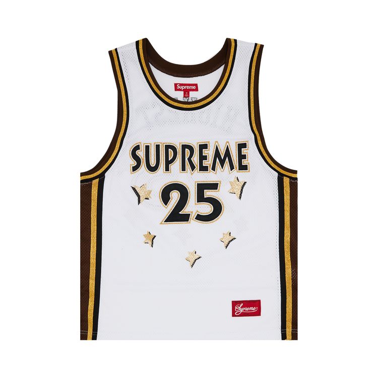 supreme basketball jersey white