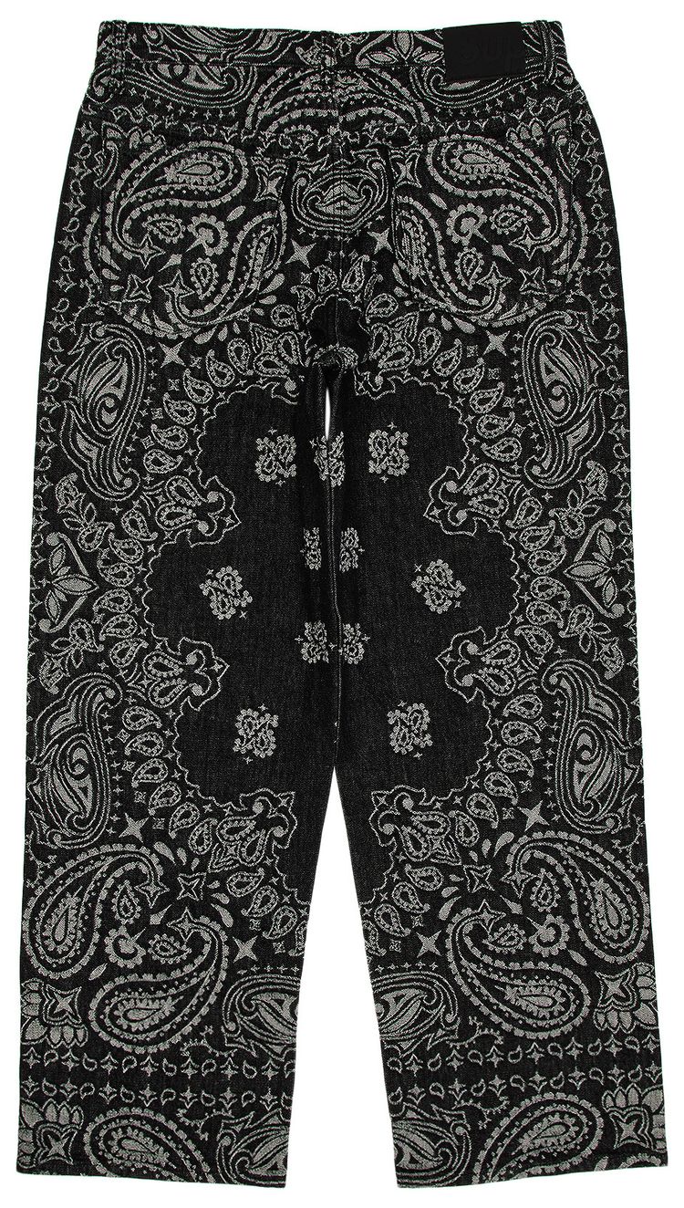 Supreme Bandana Jacquard Baggy Jean Black