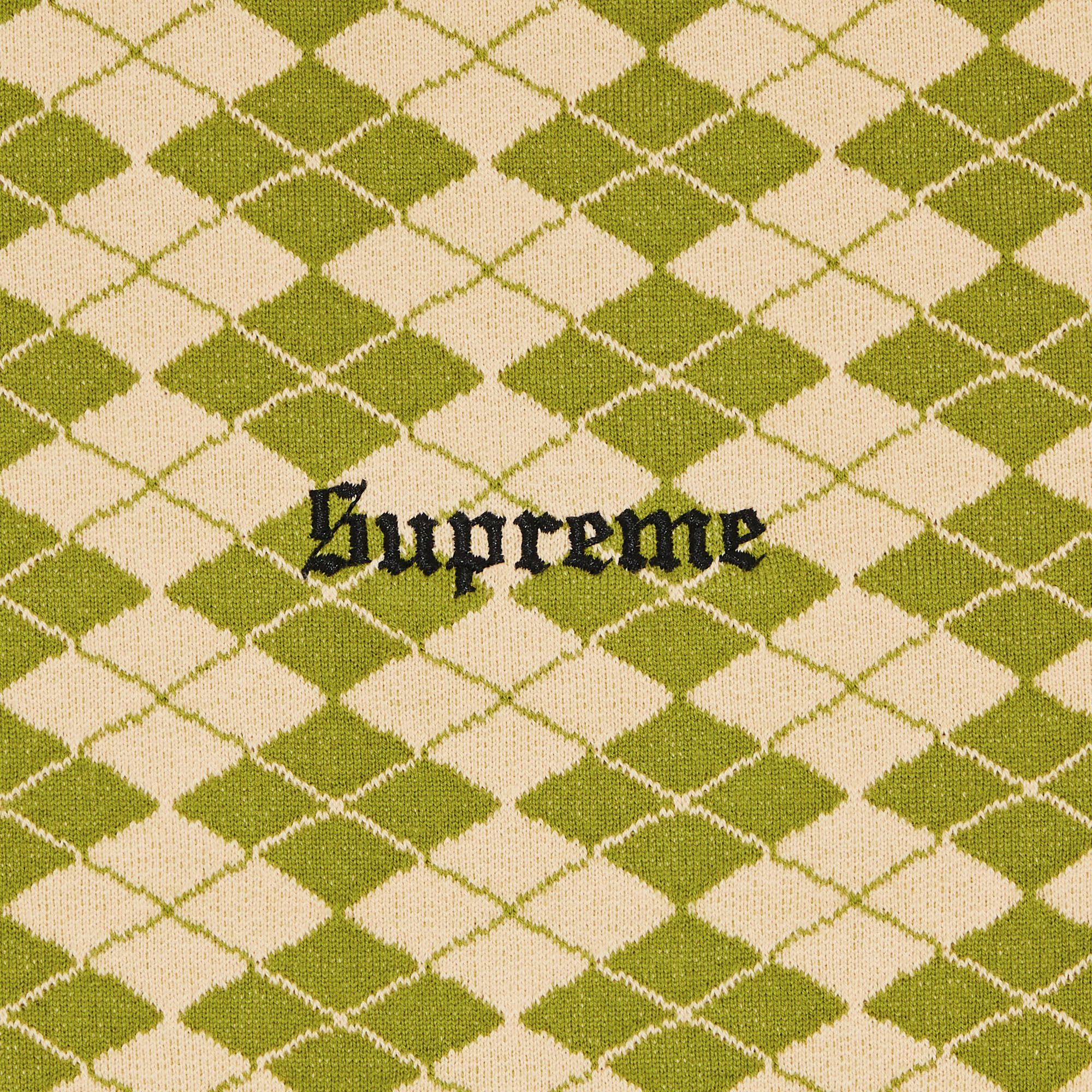 Buy Supreme Diamond Jacquard Short-Sleeve Top 'Green