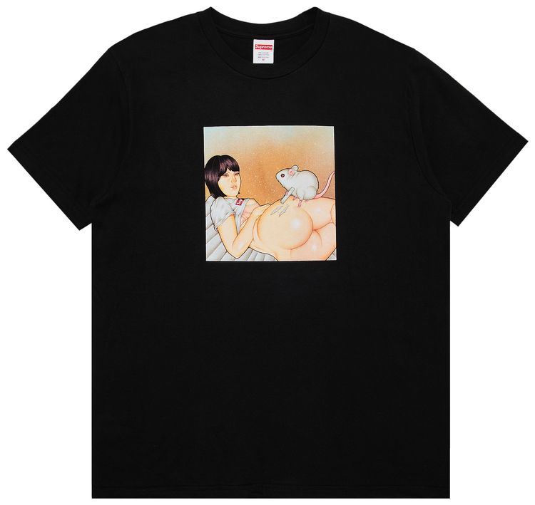 Supreme Mouse Tee Black