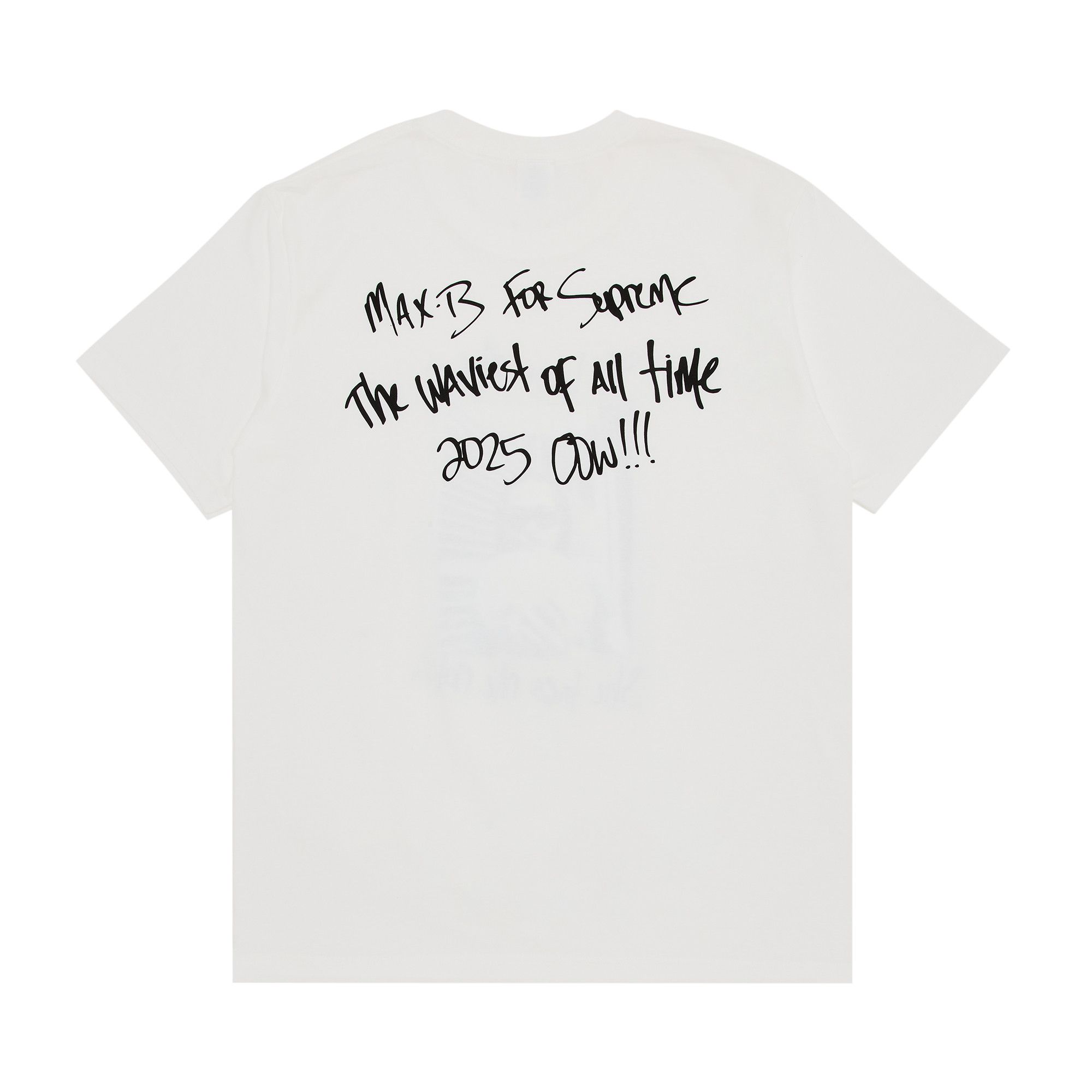 Supreme Max B Tee White Men's - SS25 - US