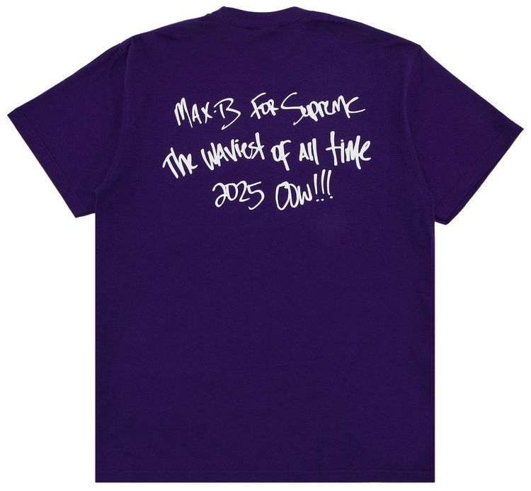 Supreme Max B Tee Purple