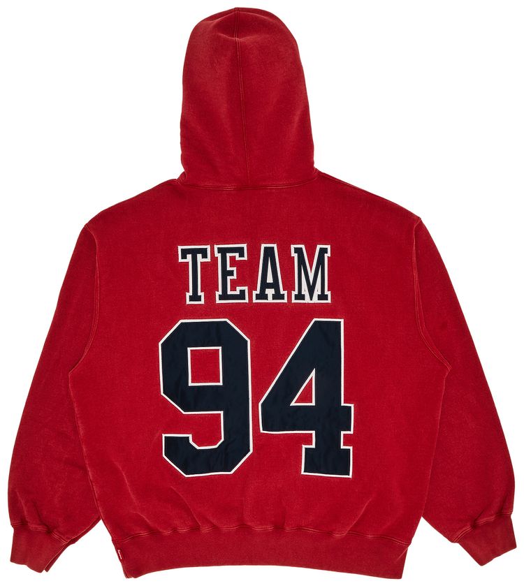Supreme Team 94 Hooded Sweatshirt Red
